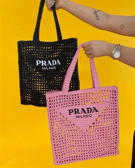 prada blue striped raffia bag|designer raffia handbags for summer.